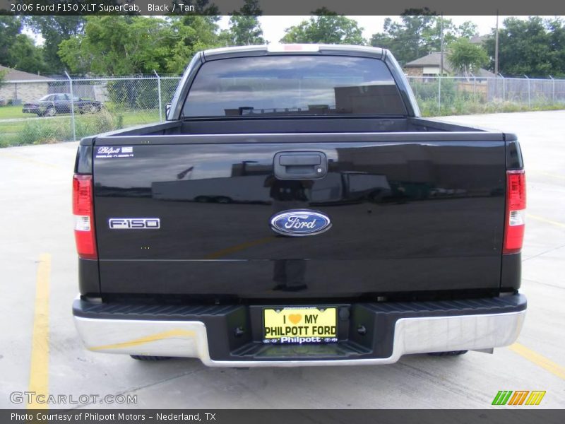 Black / Tan 2006 Ford F150 XLT SuperCab