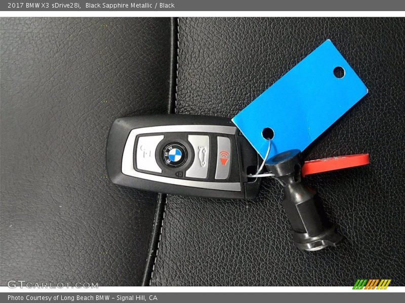 Black Sapphire Metallic / Black 2017 BMW X3 sDrive28i