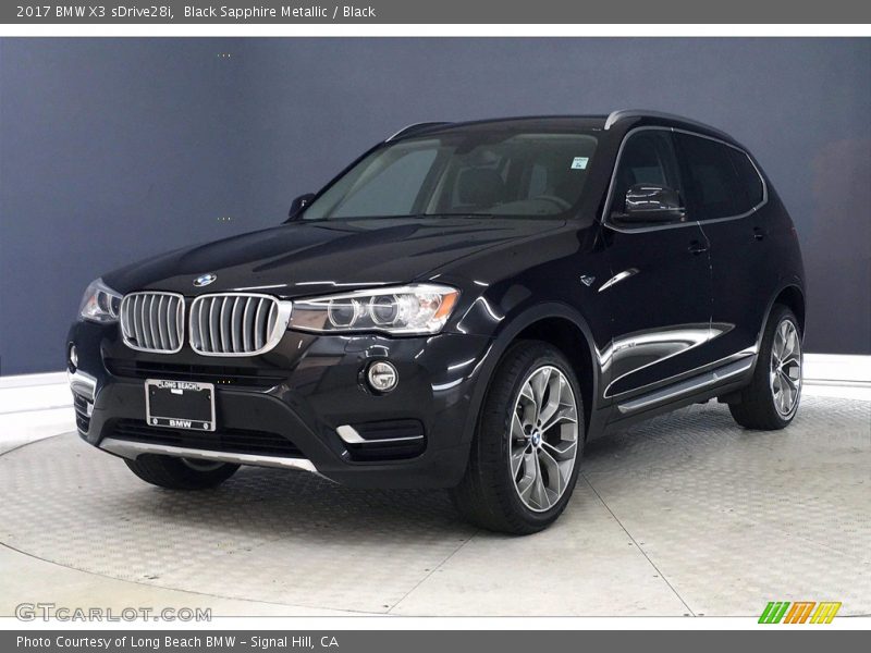 Black Sapphire Metallic / Black 2017 BMW X3 sDrive28i