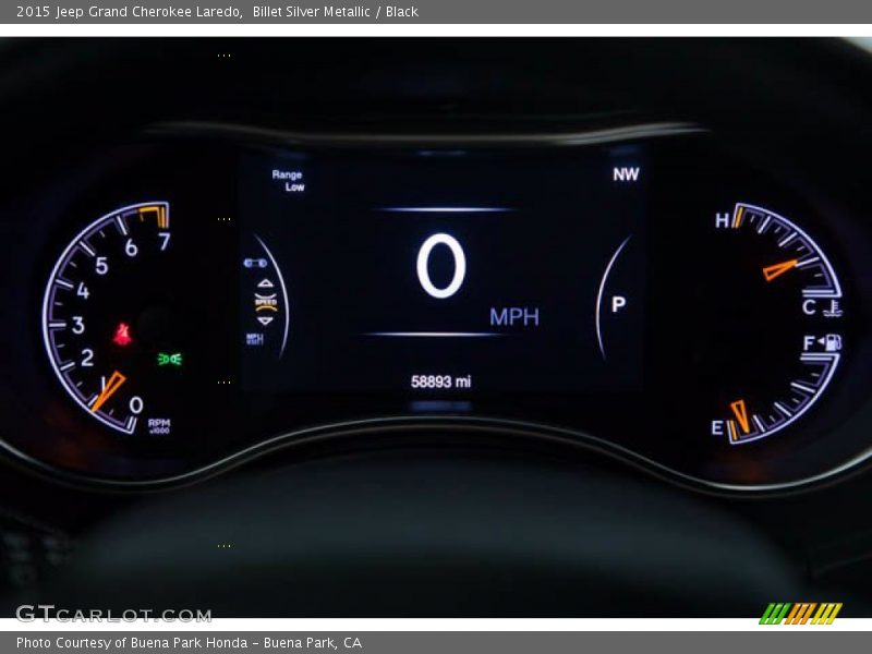 Billet Silver Metallic / Black 2015 Jeep Grand Cherokee Laredo