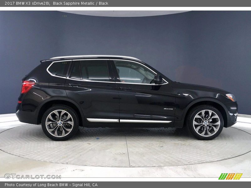 Black Sapphire Metallic / Black 2017 BMW X3 sDrive28i