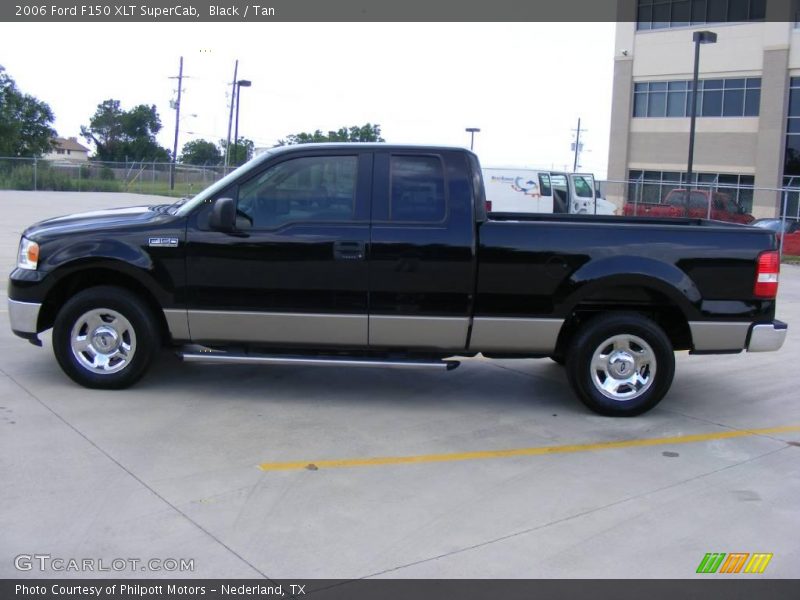 Black / Tan 2006 Ford F150 XLT SuperCab
