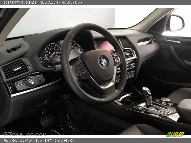 Black Sapphire Metallic / Black 2017 BMW X3 sDrive28i