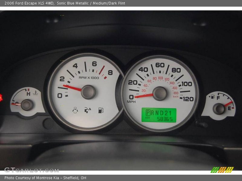 Sonic Blue Metallic / Medium/Dark Flint 2006 Ford Escape XLS 4WD