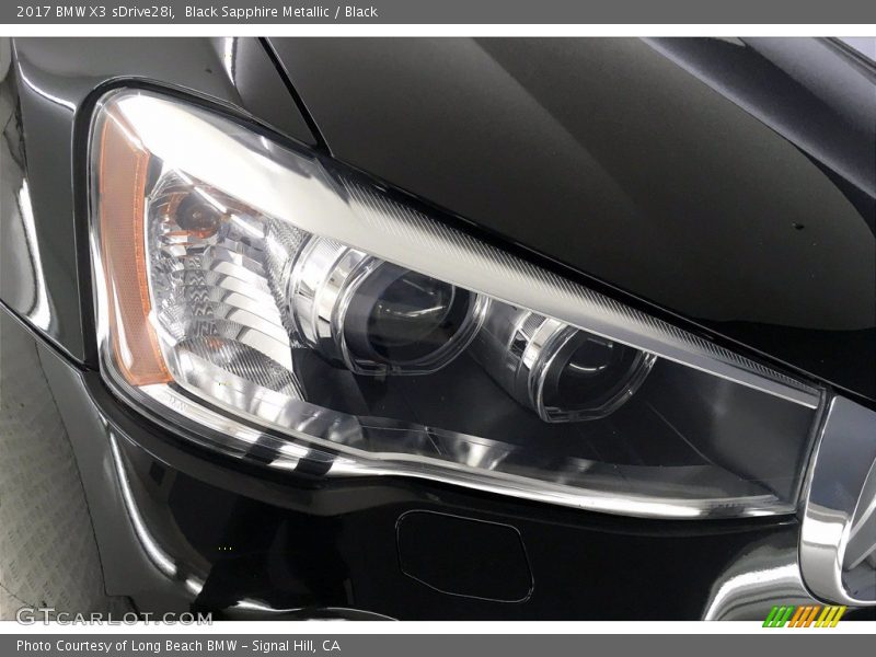 Black Sapphire Metallic / Black 2017 BMW X3 sDrive28i