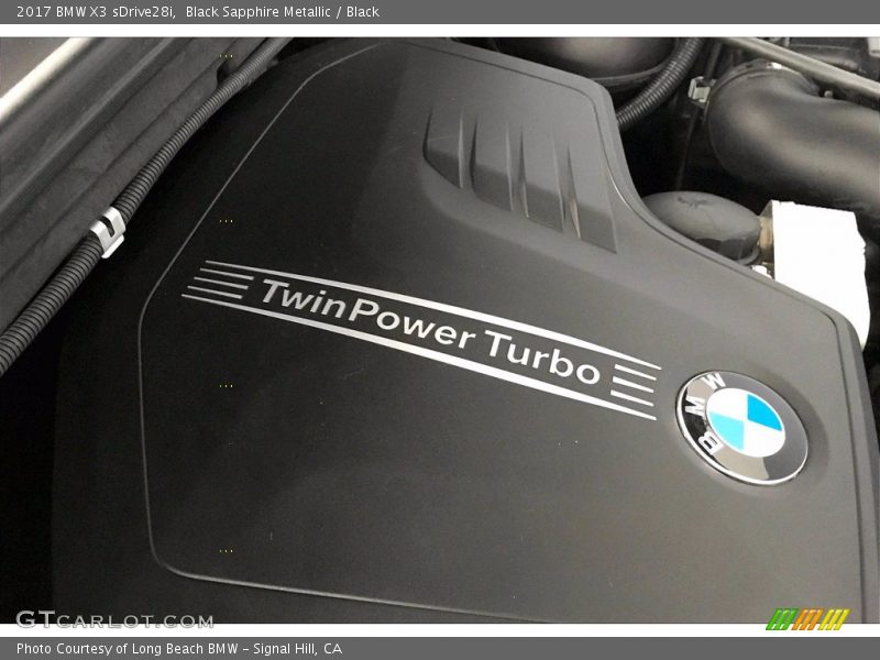 Black Sapphire Metallic / Black 2017 BMW X3 sDrive28i