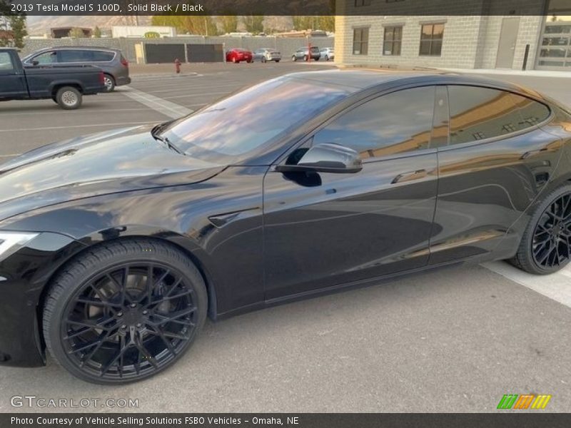 Solid Black / Black 2019 Tesla Model S 100D