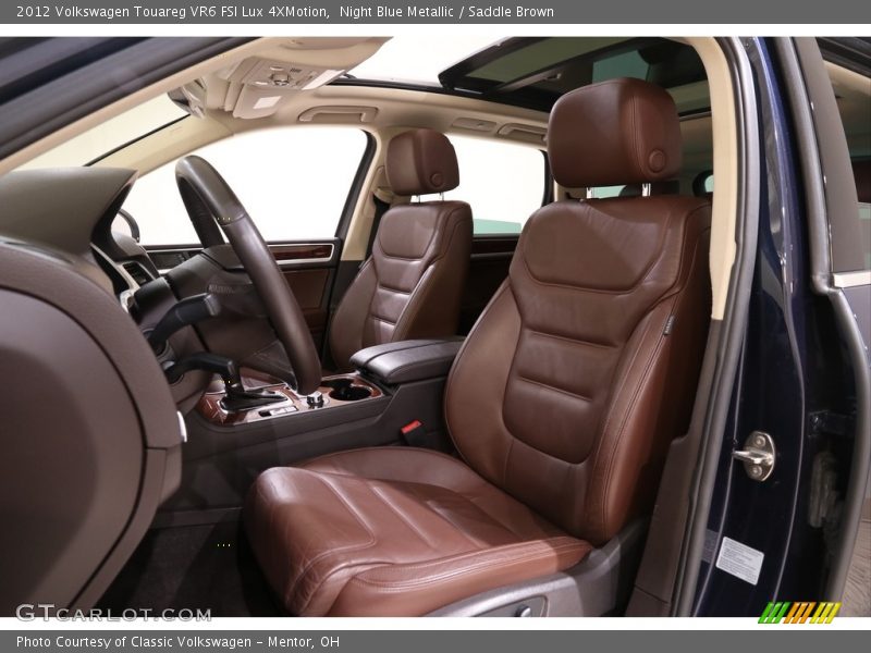  2012 Touareg VR6 FSI Lux 4XMotion Saddle Brown Interior
