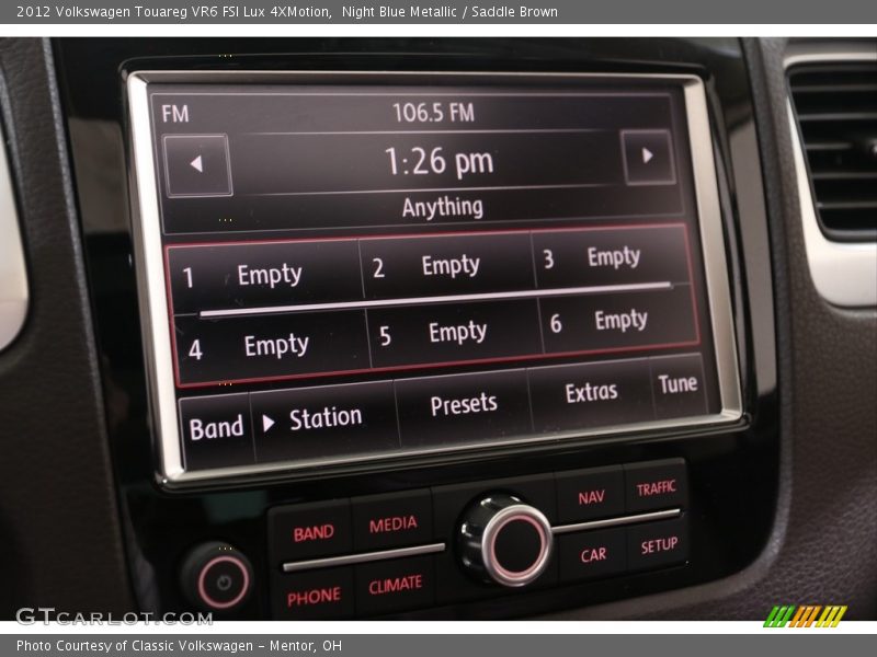 Night Blue Metallic / Saddle Brown 2012 Volkswagen Touareg VR6 FSI Lux 4XMotion