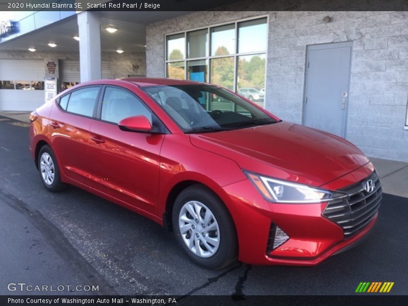 Scarlet Red Pearl / Beige 2020 Hyundai Elantra SE