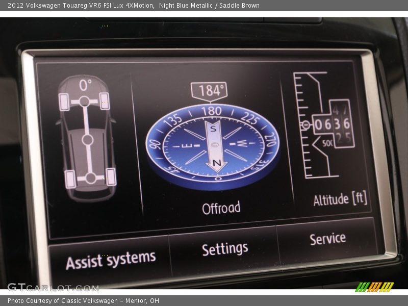 Night Blue Metallic / Saddle Brown 2012 Volkswagen Touareg VR6 FSI Lux 4XMotion