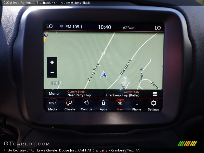 Alpine White / Black 2020 Jeep Renegade Trailhawk 4x4
