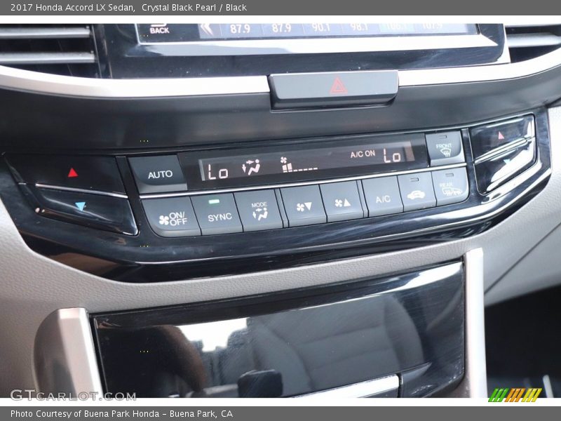 Controls of 2017 Accord LX Sedan