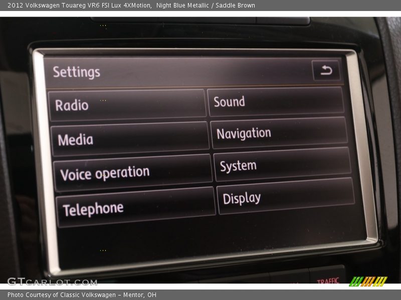 Night Blue Metallic / Saddle Brown 2012 Volkswagen Touareg VR6 FSI Lux 4XMotion