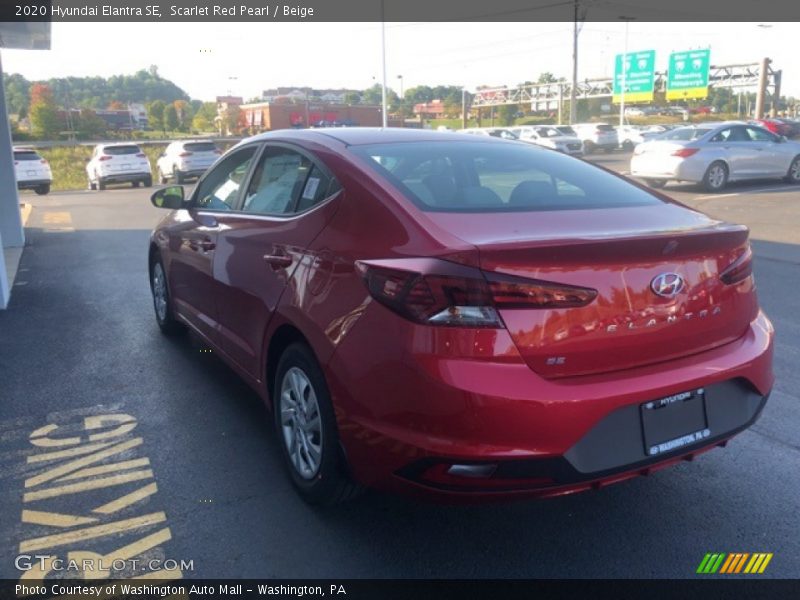Scarlet Red Pearl / Beige 2020 Hyundai Elantra SE
