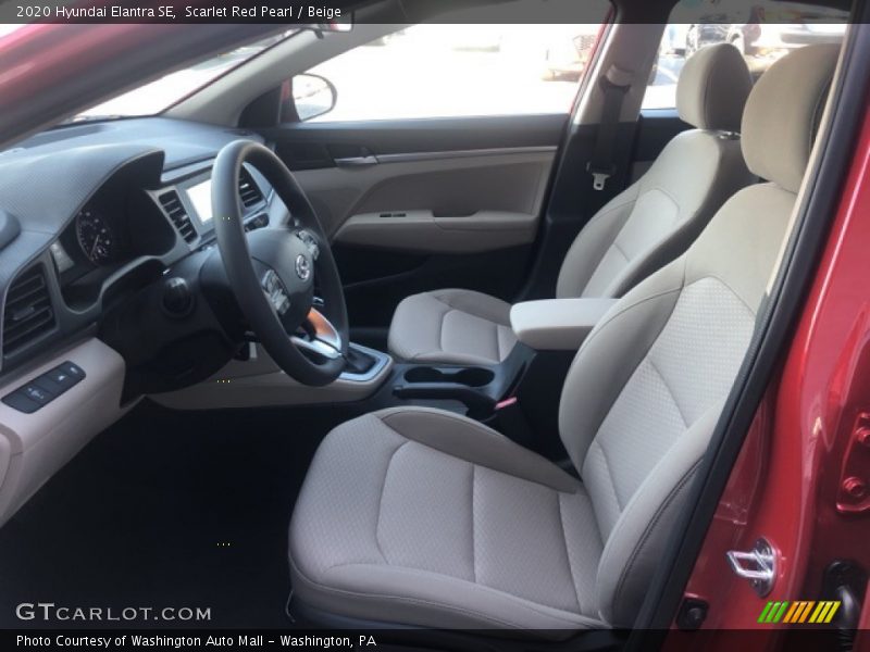 Scarlet Red Pearl / Beige 2020 Hyundai Elantra SE