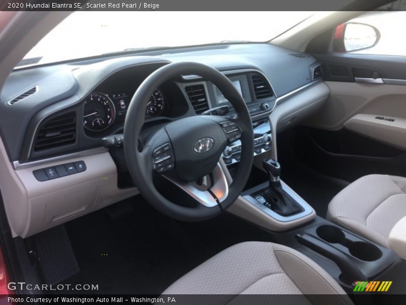 Scarlet Red Pearl / Beige 2020 Hyundai Elantra SE
