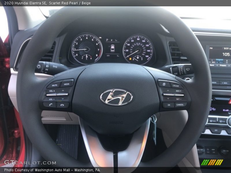 Scarlet Red Pearl / Beige 2020 Hyundai Elantra SE