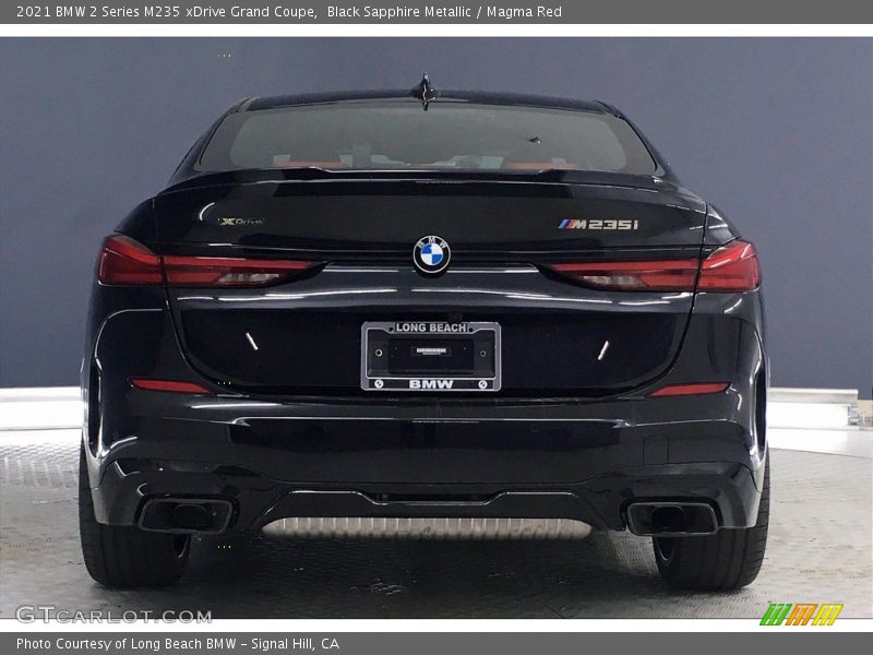 Black Sapphire Metallic / Magma Red 2021 BMW 2 Series M235 xDrive Grand Coupe