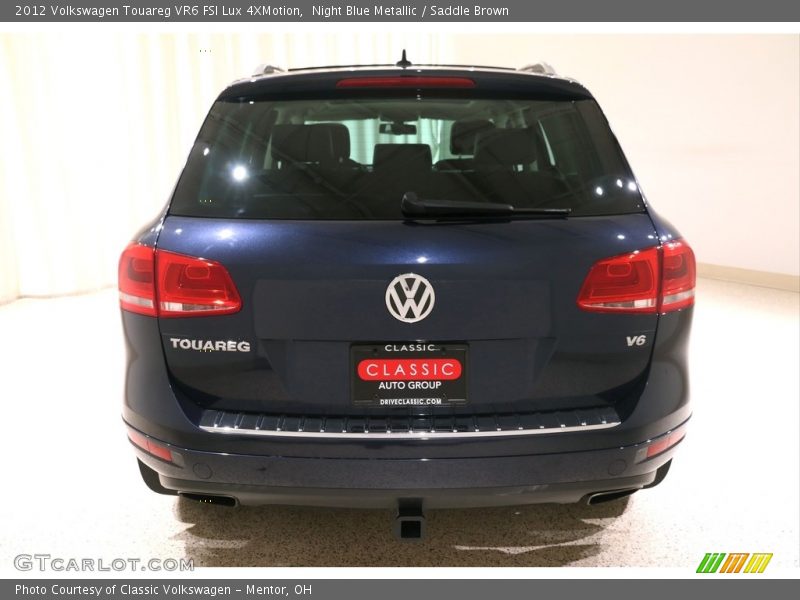 Night Blue Metallic / Saddle Brown 2012 Volkswagen Touareg VR6 FSI Lux 4XMotion