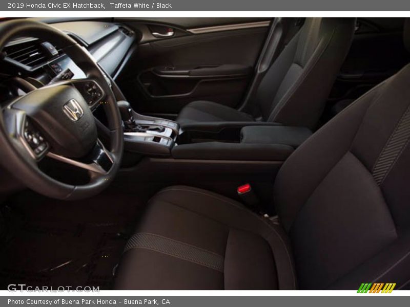 Taffeta White / Black 2019 Honda Civic EX Hatchback
