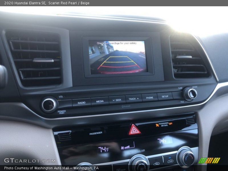 Scarlet Red Pearl / Beige 2020 Hyundai Elantra SE