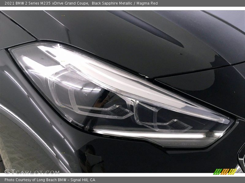 Black Sapphire Metallic / Magma Red 2021 BMW 2 Series M235 xDrive Grand Coupe