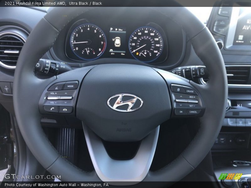 Ultra Black / Black 2021 Hyundai Kona Limited AWD