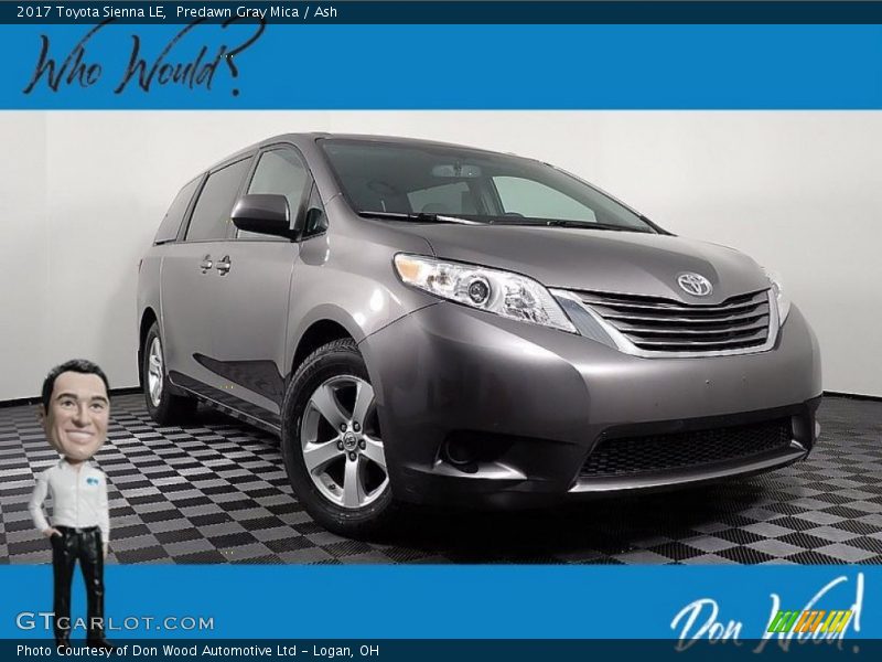 Predawn Gray Mica / Ash 2017 Toyota Sienna LE