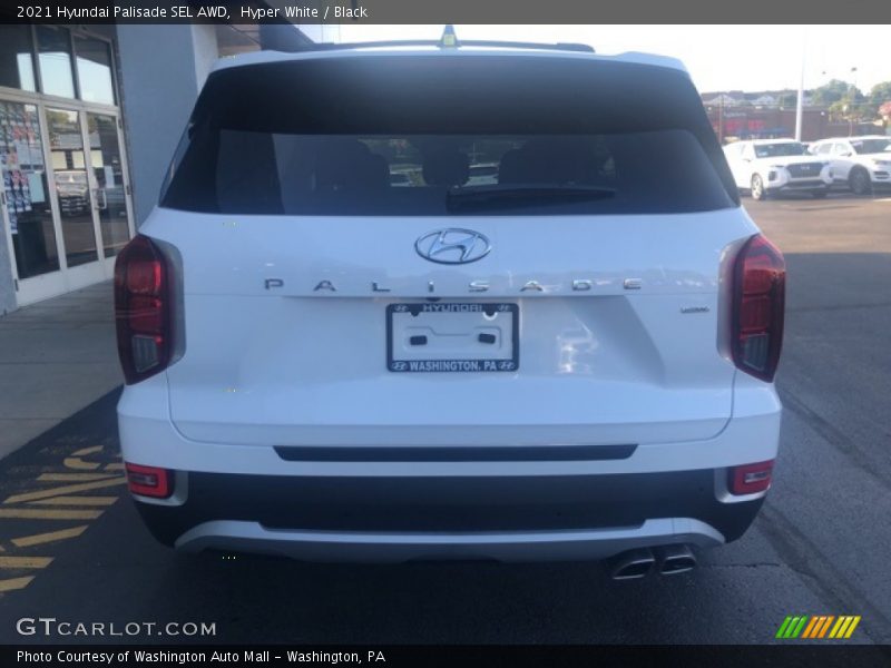 Hyper White / Black 2021 Hyundai Palisade SEL AWD