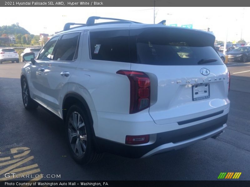 Hyper White / Black 2021 Hyundai Palisade SEL AWD