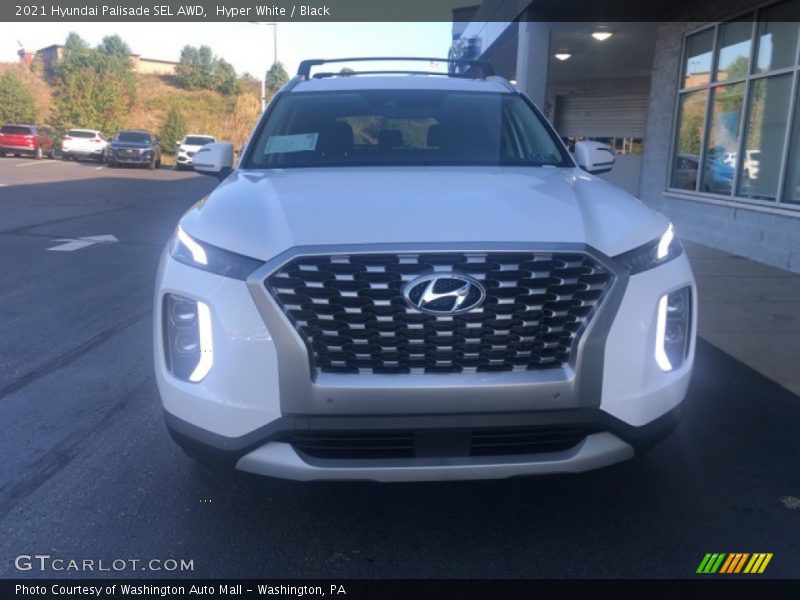 Hyper White / Black 2021 Hyundai Palisade SEL AWD