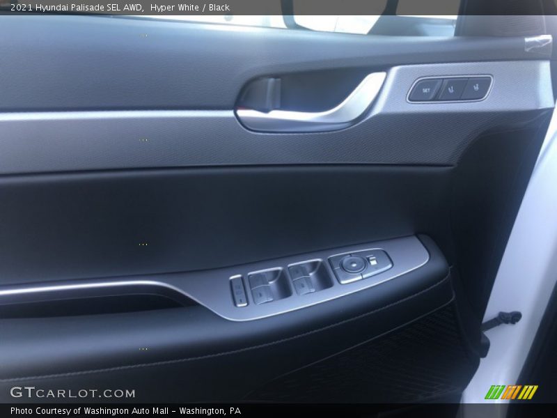 Hyper White / Black 2021 Hyundai Palisade SEL AWD
