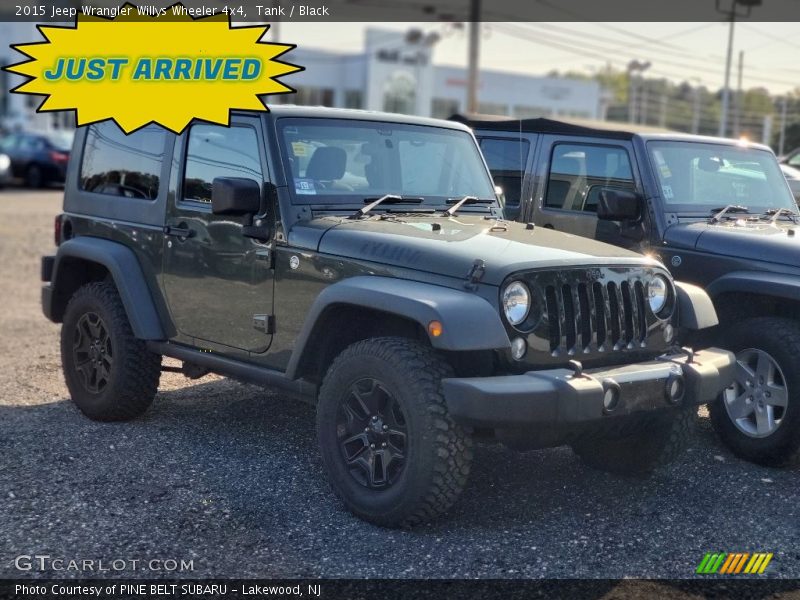 Tank / Black 2015 Jeep Wrangler Willys Wheeler 4x4