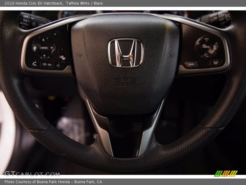 Taffeta White / Black 2019 Honda Civic EX Hatchback
