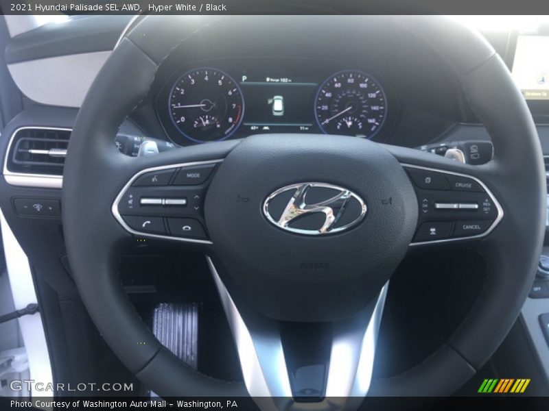 Hyper White / Black 2021 Hyundai Palisade SEL AWD