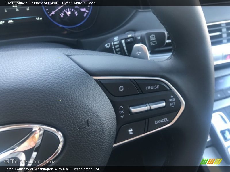 Hyper White / Black 2021 Hyundai Palisade SEL AWD