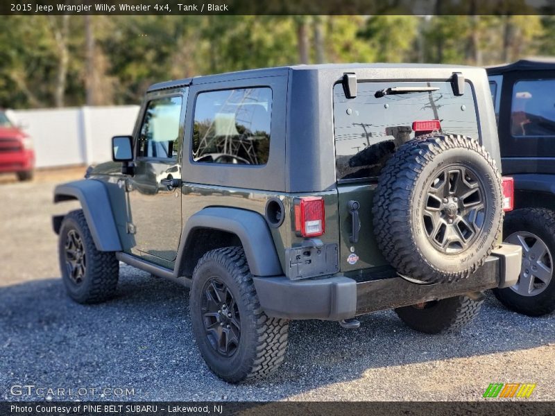 Tank / Black 2015 Jeep Wrangler Willys Wheeler 4x4