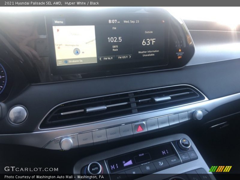 Controls of 2021 Palisade SEL AWD