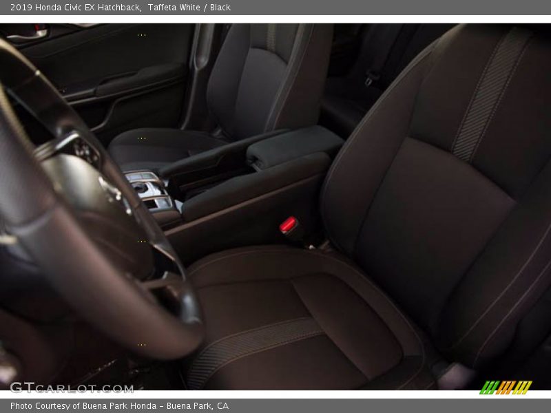 Taffeta White / Black 2019 Honda Civic EX Hatchback