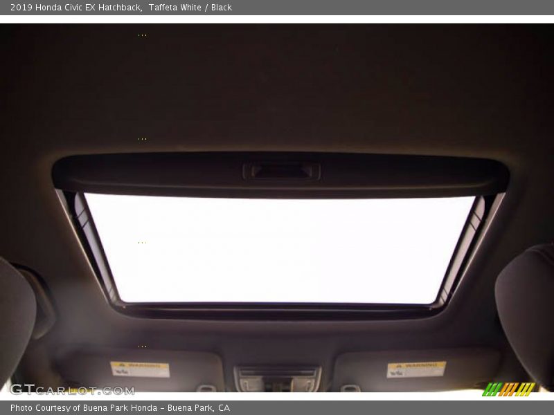 Taffeta White / Black 2019 Honda Civic EX Hatchback
