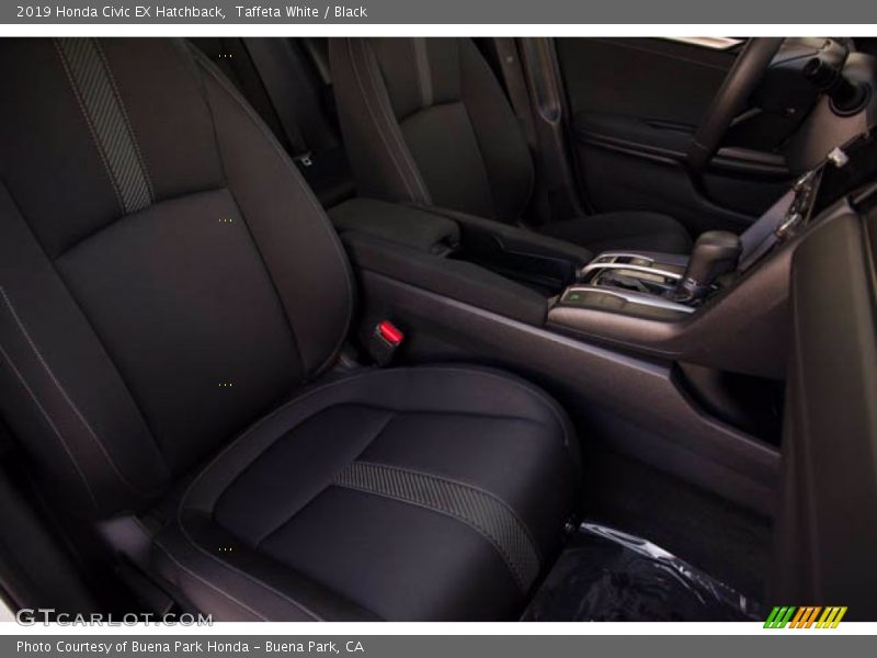 Taffeta White / Black 2019 Honda Civic EX Hatchback