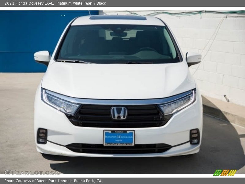 Platinum White Pearl / Black 2021 Honda Odyssey EX-L