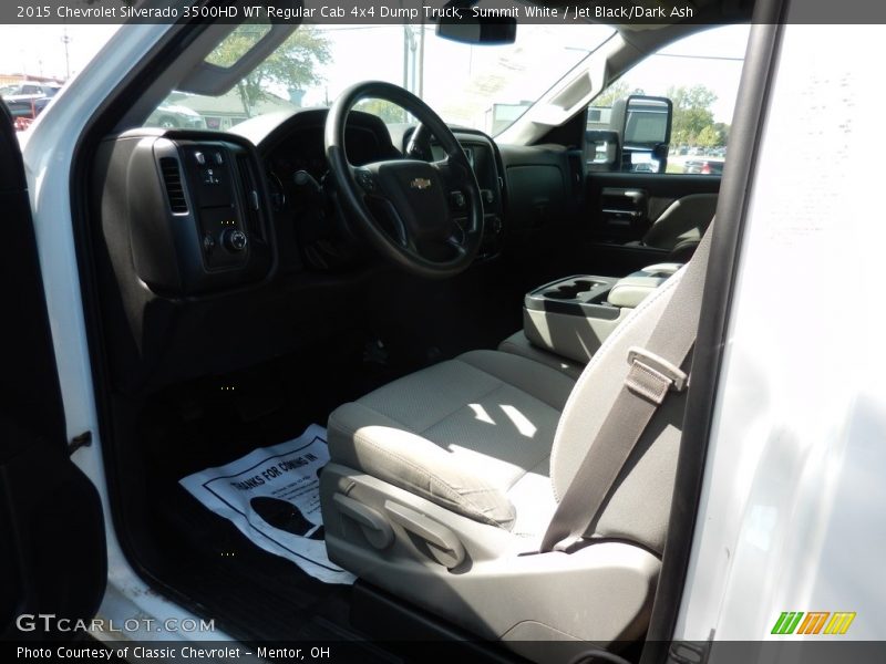 Summit White / Jet Black/Dark Ash 2015 Chevrolet Silverado 3500HD WT Regular Cab 4x4 Dump Truck