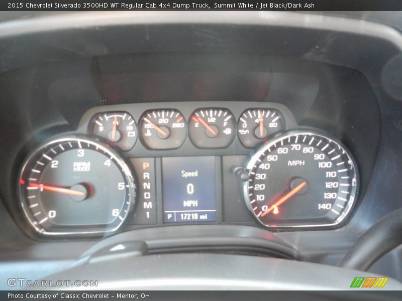 Summit White / Jet Black/Dark Ash 2015 Chevrolet Silverado 3500HD WT Regular Cab 4x4 Dump Truck