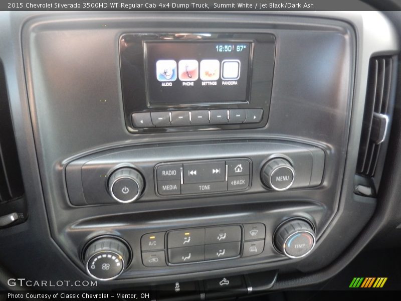 Summit White / Jet Black/Dark Ash 2015 Chevrolet Silverado 3500HD WT Regular Cab 4x4 Dump Truck