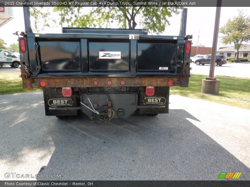 Summit White / Jet Black/Dark Ash 2015 Chevrolet Silverado 3500HD WT Regular Cab 4x4 Dump Truck