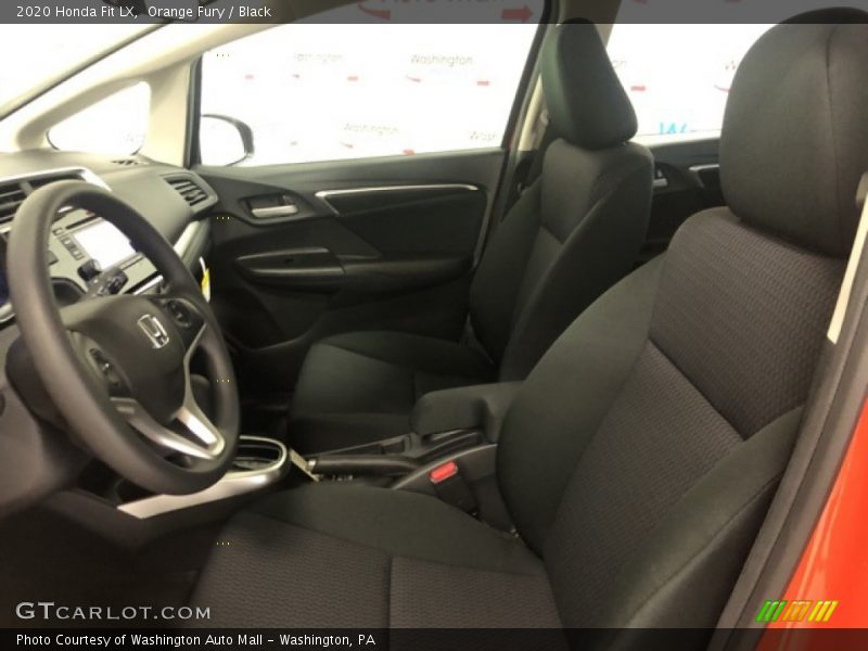 Orange Fury / Black 2020 Honda Fit LX
