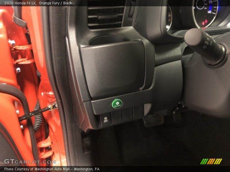 Orange Fury / Black 2020 Honda Fit LX
