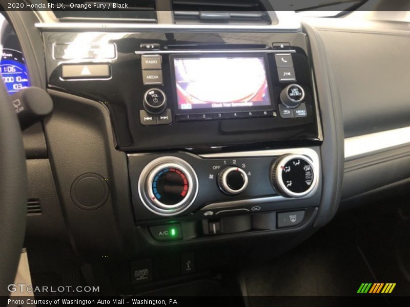 Orange Fury / Black 2020 Honda Fit LX